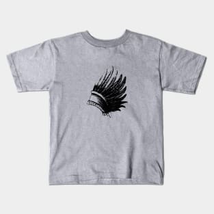 Black indian war bonnet Kids T-Shirt